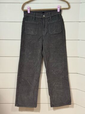 J Crew Sailor slim-wide pant in stretch corduroy gray size 25